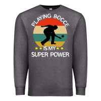 Charcoal Heather bocce super power boules sports Premium Sweatshirt - artisFamous