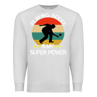 Dove Grey bocce super power boules sports Premium Sweatshirt - artisFamous