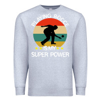 Heather Grey bocce super power boules sports Premium Sweatshirt - artisFamous