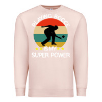 Pale Pink bocce super power boules sports Premium Sweatshirt - artisFamous
