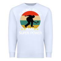 White bocce super power boules sports Premium Sweatshirt - artisFamous