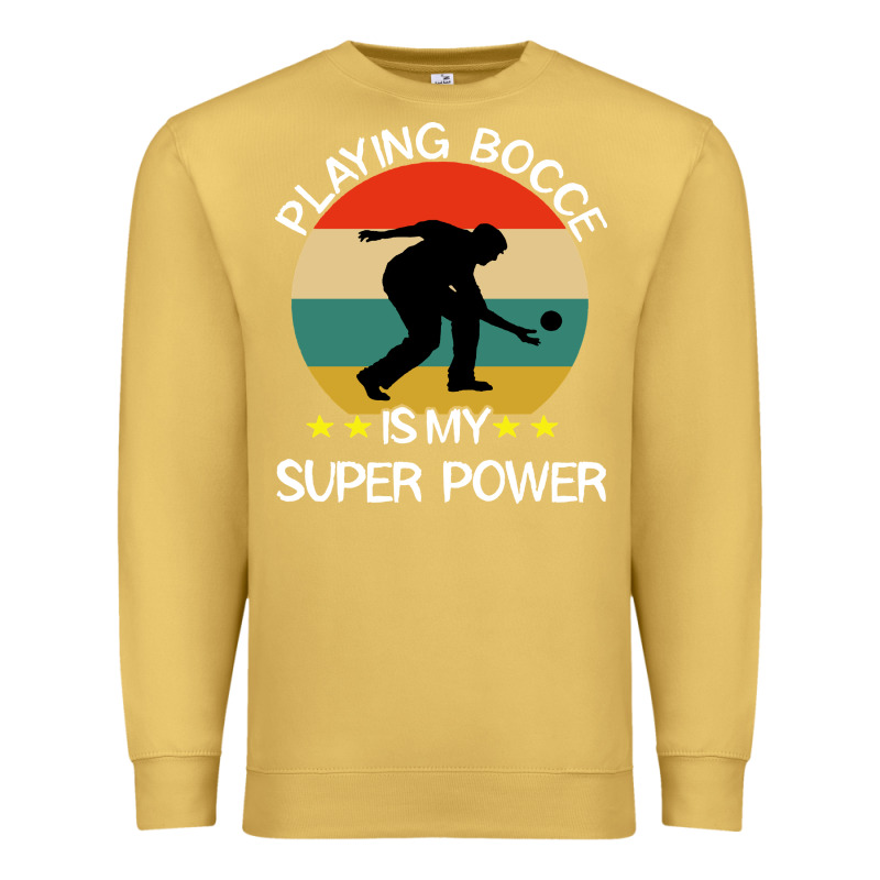 Bocce Super Power Boules Sports Premium Sweatshirt by artisFamous | Teevron