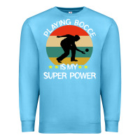 Ocean Blue bocce super power boules sports Premium Sweatshirt - artisFamous