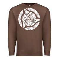 Chestnut celtic trinity knot crow spiritual mandala Premium Sweatshirt - artisFamous