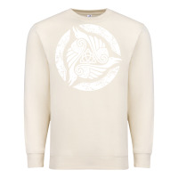 Sandshell celtic trinity knot crow spiritual mandala Premium Sweatshirt - artisFamous