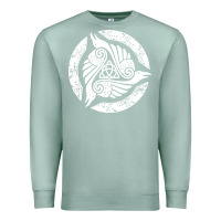 Seafoam celtic trinity knot crow spiritual mandala Premium Sweatshirt - artisFamous