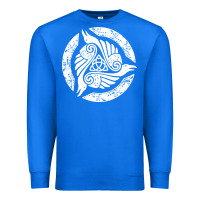 True Royal celtic trinity knot crow spiritual mandala Premium Sweatshirt - artisFamous