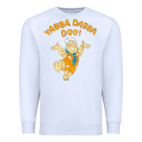 White yabba dabba doo Premium Sweatshirt - artisFamous