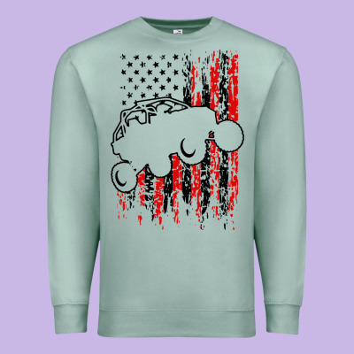 Usa Utv Rzr Racing Premium Sweatshirt Designed By Artisfamous