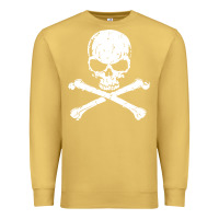 Antique Gold pirates adults pirates skull crossbones beard Premium Sweatshirt - artisFamous