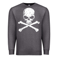 Charcoal Heather pirates adults pirates skull crossbones beard Premium Sweatshirt - artisFamous
