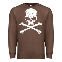 Chestnut pirates adults pirates skull crossbones beard Premium Sweatshirt - artisFamous