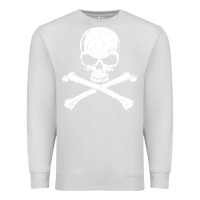 Dove Grey pirates adults pirates skull crossbones beard Premium Sweatshirt - artisFamous