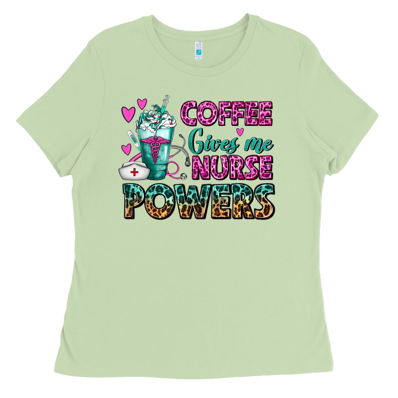 Coffee Gives Me Nurse Powers Ladies Tee by FaDigitalArtStudio | Teevron