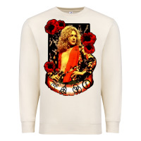 Sandshell vintage image robert plant Premium Sweatshirt - artisFamous