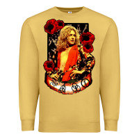 Antique Gold vintage image robert plant Premium Sweatshirt - artisFamous