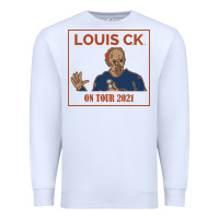 White LOUIS C.K. Premium Sweatshirt - artisFamous