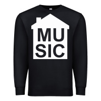 Black house music Premium Sweatshirt - artisFamous