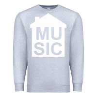 Heather Grey house music Premium Sweatshirt - artisFamous