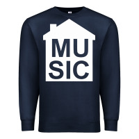 Navy house music Premium Sweatshirt - artisFamous