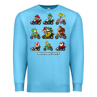 Ocean Blue mariokart Premium Sweatshirt - artisFamous