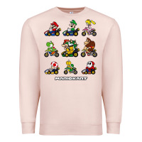 Pale Pink mariokart Premium Sweatshirt - artisFamous