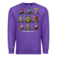 Purple mariokart Premium Sweatshirt - artisFamous