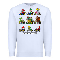 White mariokart Premium Sweatshirt - artisFamous