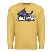 Antique Gold lone star brahmas Premium Sweatshirt - artisFamous