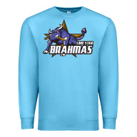 Ocean Blue lone star brahmas Premium Sweatshirt - artisFamous