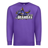 Purple lone star brahmas Premium Sweatshirt - artisFamous