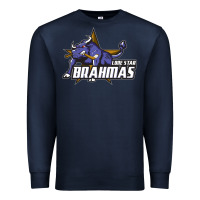 Navy lone star brahmas Premium Sweatshirt - artisFamous