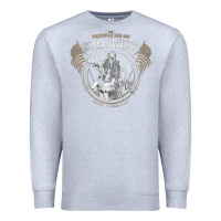 Heather Grey kid rock Premium Sweatshirt - artisFamous