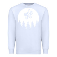 White xenomorph phone home funny Premium Sweatshirt - artisFamous