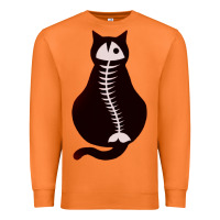 Carrot Cat with Fish Bone Premium Sweatshirt - artisFamous