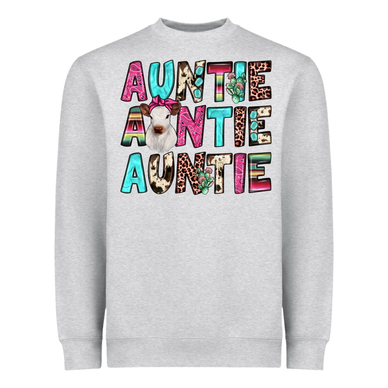 Auntie Heifer Cactus Heavyweight Sweatshirt by JahusDesignShop | Teevron