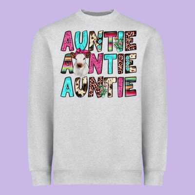 Auntie Heifer Cactus Heavyweight Sweatshirt Designed By Jahusdesignshop