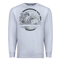Heather Grey alien mata Premium Sweatshirt - artisFamous