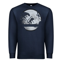Navy alien mata Premium Sweatshirt - artisFamous