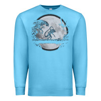 Ocean Blue alien mata Premium Sweatshirt - artisFamous