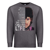 Charcoal Heather dearly beloved we are gathered here Premium Sweatshirt - artisFamous