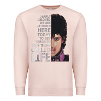 Pale Pink dearly beloved we are gathered here Premium Sweatshirt - artisFamous