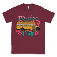 Burgundy this is how i roll school bus Classic Tee - Artiststas