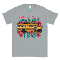 Heather Grey this is how i roll school bus Classic Tee - Artiststas