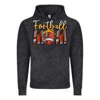 Vintage Black Football Mom Vintage Hoodie - CowhideDigitalArt