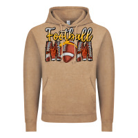 Vintage Coffee Football Mom Vintage Hoodie - CowhideDigitalArt