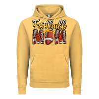 Vintage Mustard Football Mom Vintage Hoodie - CowhideDigitalArt