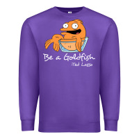 Purple be a goldfish ted losso Premium Sweatshirt - artisFamous