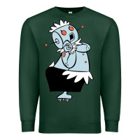 Sports Green The Jetsons funny robot cartoon Premium Sweatshirt - artisFamous