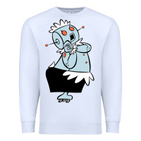 White The Jetsons funny robot cartoon Premium Sweatshirt - artisFamous